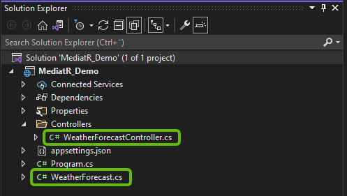 Delete Weather Forecast class and controller